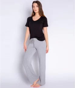 Modal Pajama Pants -Fashion Underwear ribappjs grey fs1