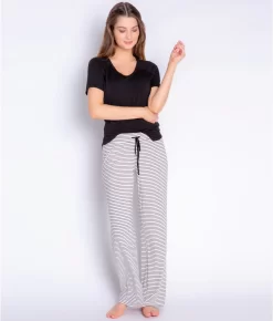 Modal Pajama Pants -Fashion Underwear ribappjs ivory fs