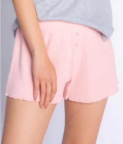 Textured Essentials Ribbed Knit Shorts -Fashion Underwear rztespjs dustyrose
