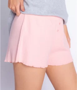 Textured Essentials Ribbed Knit Shorts -Fashion Underwear rztespjs dustyrose 1