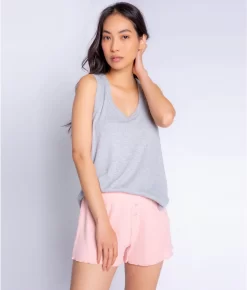 Textured Essentials Ribbed Knit Shorts -Fashion Underwear rztespjs dustyrose fs