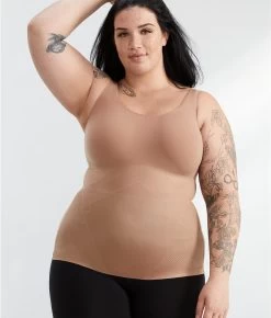 Spanx Thinstincts 2.0 Firm-Control Shaping Tank 25 Spanx Thinstincts 2.0 Firm-Control Shaping Tank -Fashion Underwear spa10258rplus cafeaulait