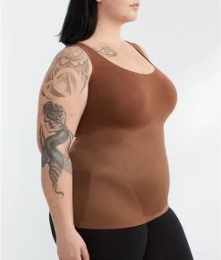 Spanx Thinstincts 2.0 Firm-Control Shaping Tank 31 Spanx Thinstincts 2.0 Firm-Control Shaping Tank -Fashion Underwear spa10258rplus chestnutbrown 2