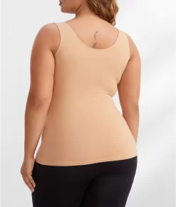 Spanx Hollywood Socialite Smoothing Tank 23 Spanx Hollywood Socialite Smoothing Tank -Fashion Underwear spa10318rplus naturalglam 3x