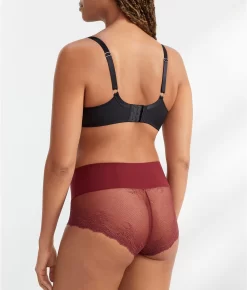 Spanx Undie-tectable Lace Hipster 39 Spanx Undie-tectable Lace Hipster -Fashion Underwear spasp0515s22 sangria 3x