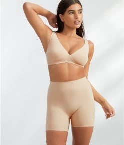 Sleek Essentials Firm Control Biker Shorts -Fashion Underwear tcf4733 warmbeige 3