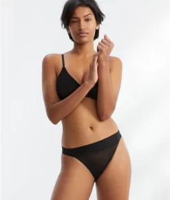 Mesh Together Tanga -Fashion Underwear tcfa4152 deepblack5