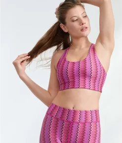 Zig Zag Duo Knit Wire-Free Sports Bra