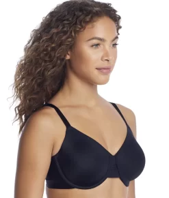 Wacoal At Ease Seamless Underwire Bra -Fashion Underwear wac855308 blackbk