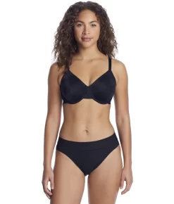 Wacoal At Ease Seamless Underwire Bra -Fashion Underwear wac855308 blackbk fs