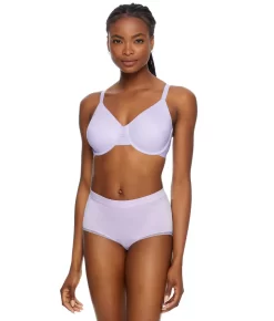 Wacoal At Ease Seamless Underwire Bra -Fashion Underwear wac855308s2 purpleheather fs